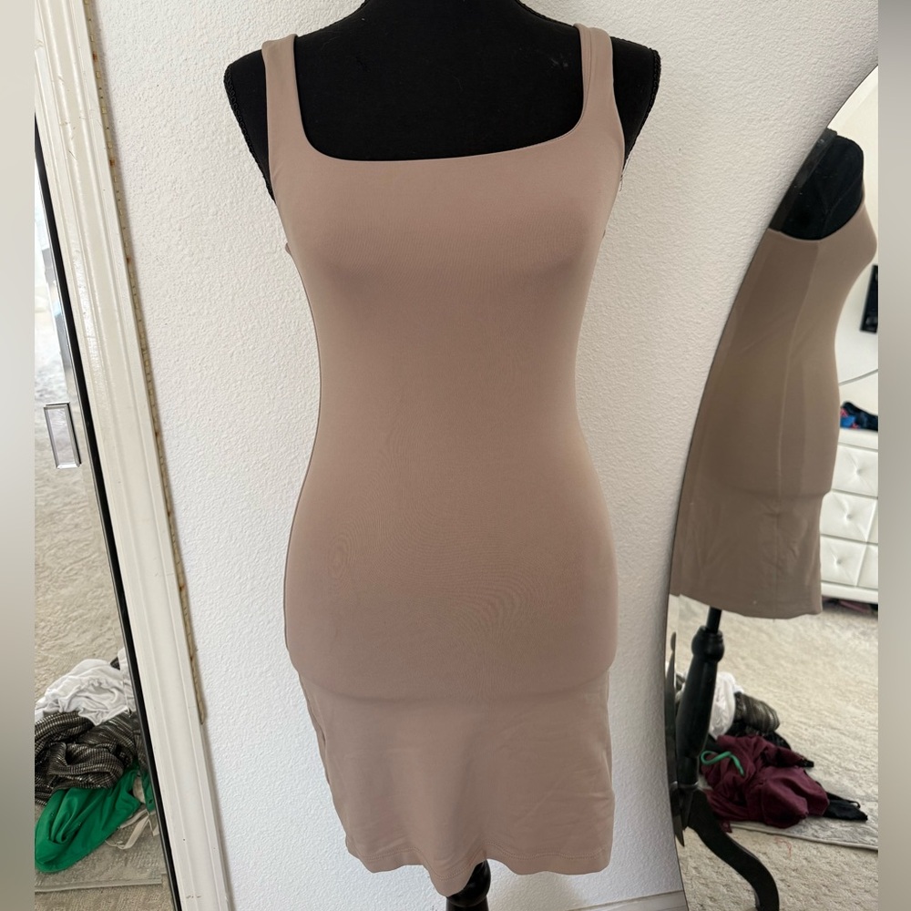 Aritzia Nude Bodycon Dress